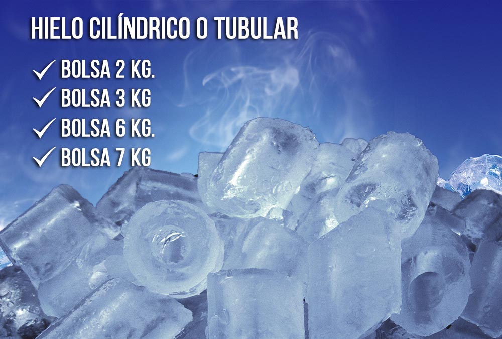 Hielo cilíndrico o tubular
